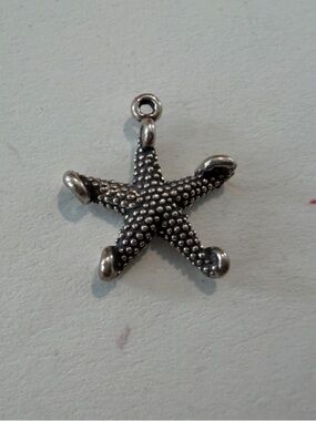 Silver Starfish Charm Pendant